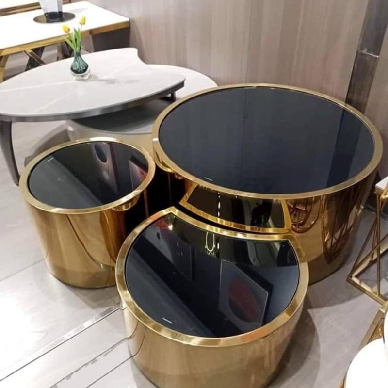 3in1 center table gold base