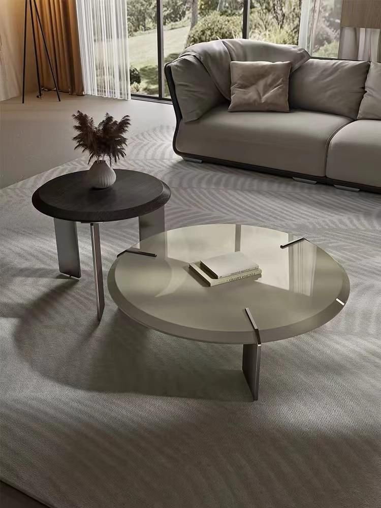 Round center table with side stool