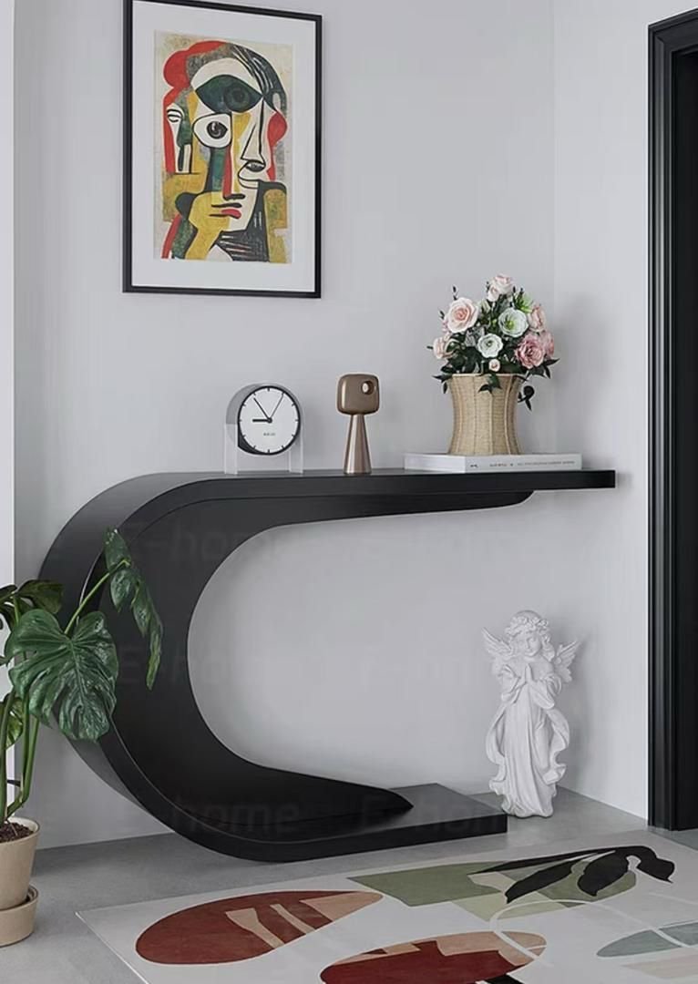 Console mirror black