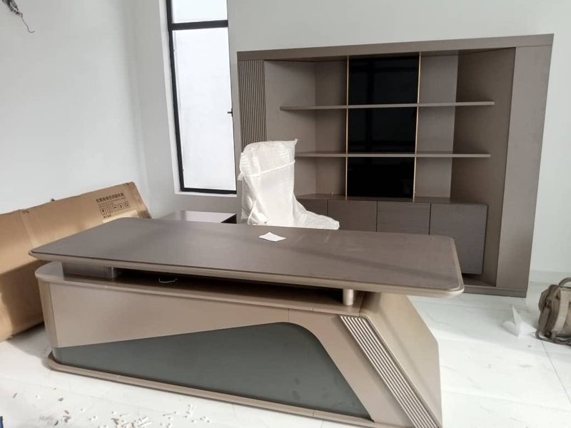 Office desk 2.4meter and bookshelf 2.3 meter