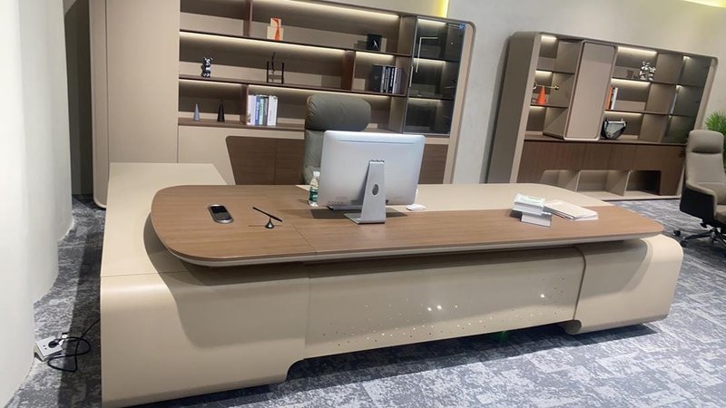 Office desk 3.2meter and bookshelf 2.4meter
