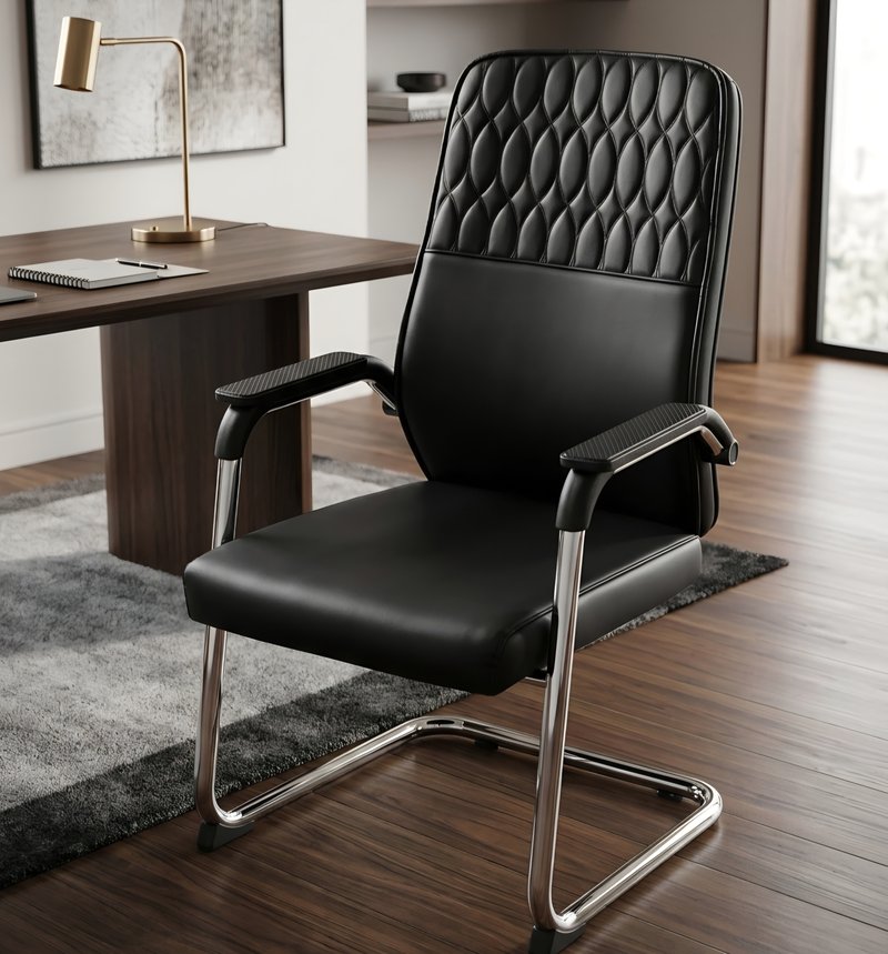 The Quilted visitor Cantilever Chair