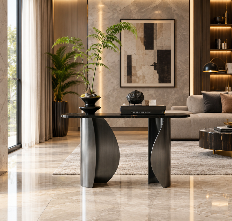 The Aria Sculptural Console Table