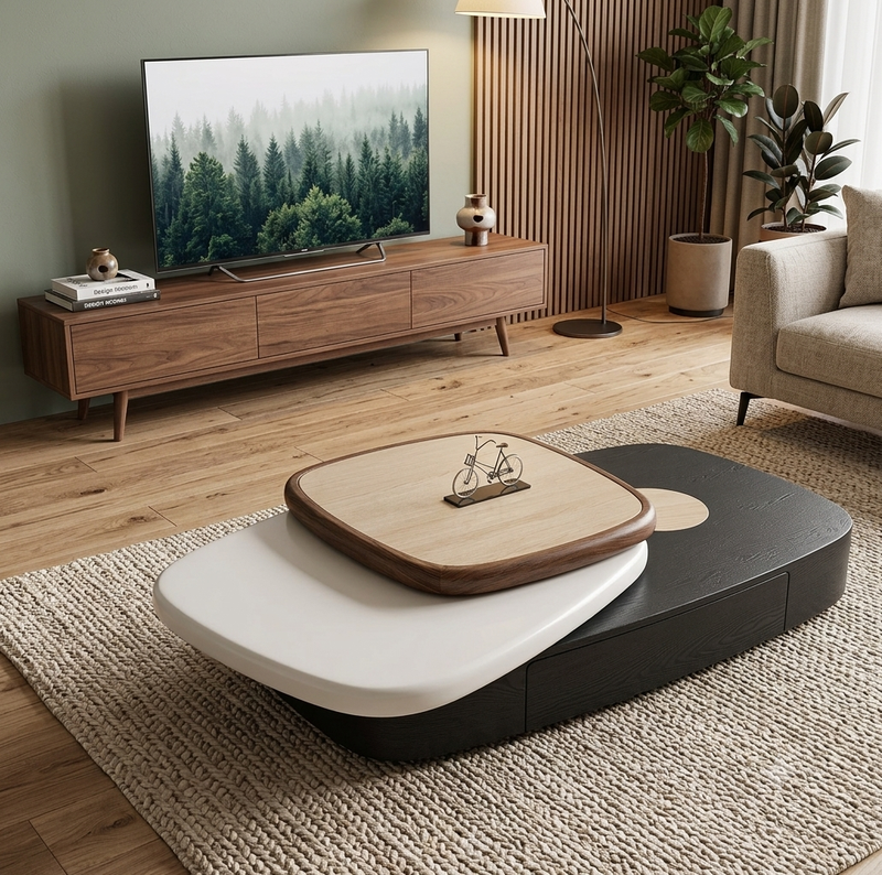 The Harmony Tiered Center Table