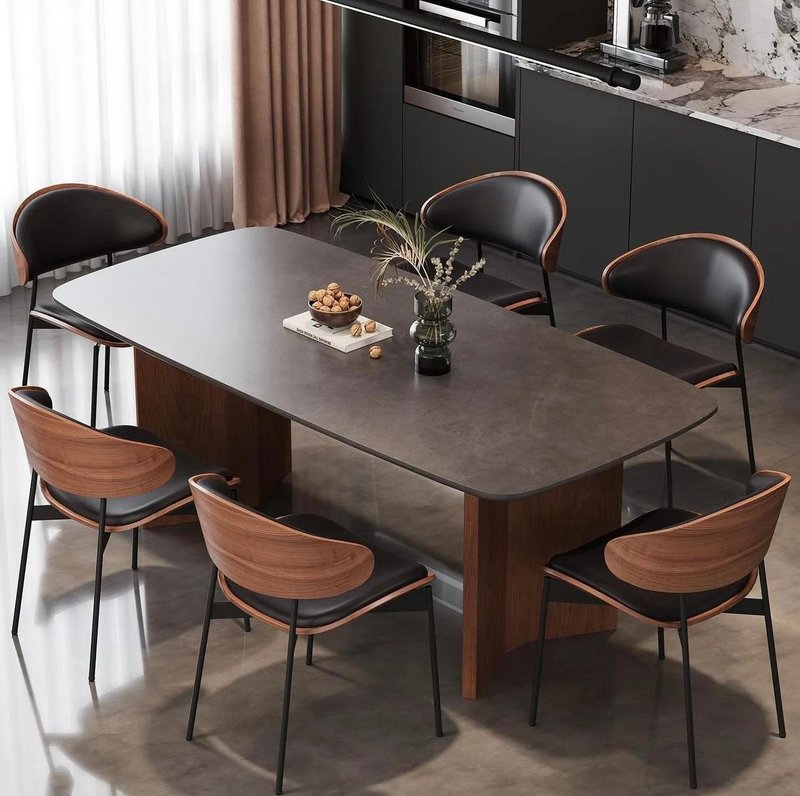 Contemporary 6-Seater Dining Table and Chair Set for Modern Homes
