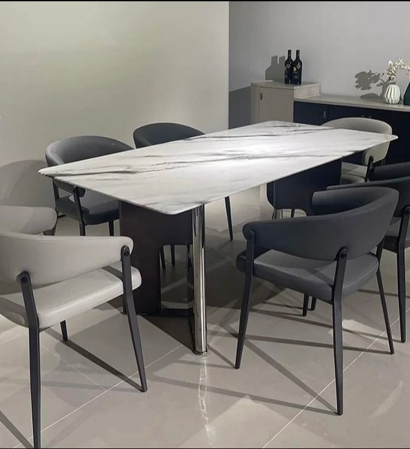 Premium Modern Dining Table for Family Meals, Entertaining Guests, and Elegant Spaces