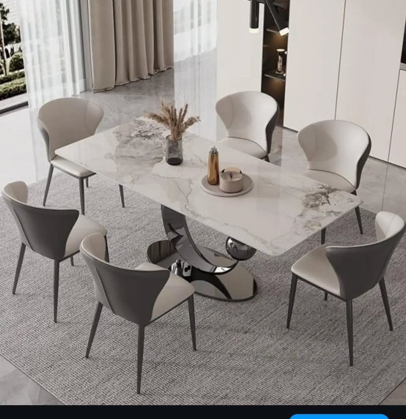 Stylish Contemporary Dining Table for Family Meals, Gatherings, and Everyday Use