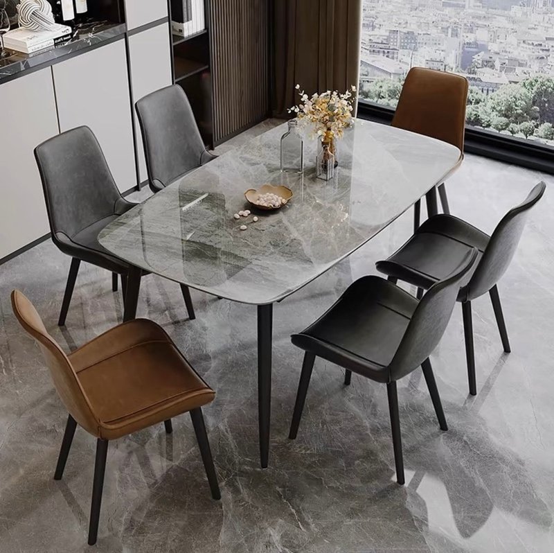 Contemporary Stylish Dining Table for Family Meals, Gatherings, and Everyday Comfort