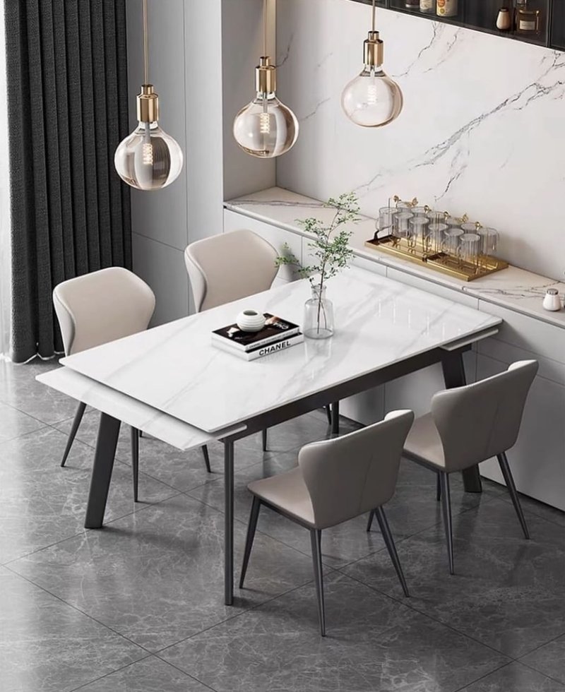 Well-Balanced Modern Dining Table for Everyday Meals and Comfortable Shared Living