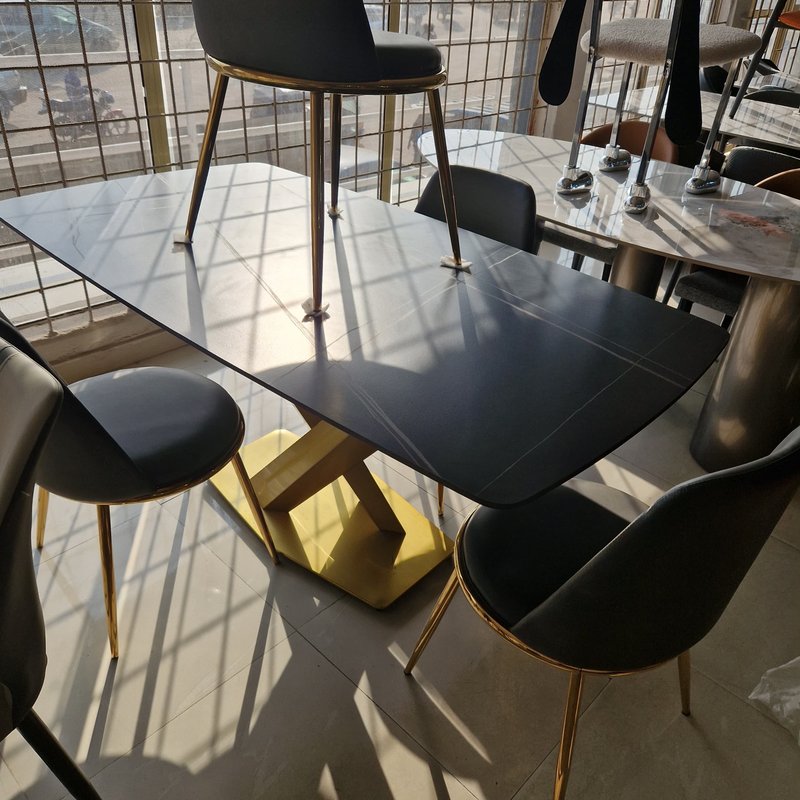 Modern Elegant Dining Table for Family Meals, Social Gatherings, and Everyday Comfort