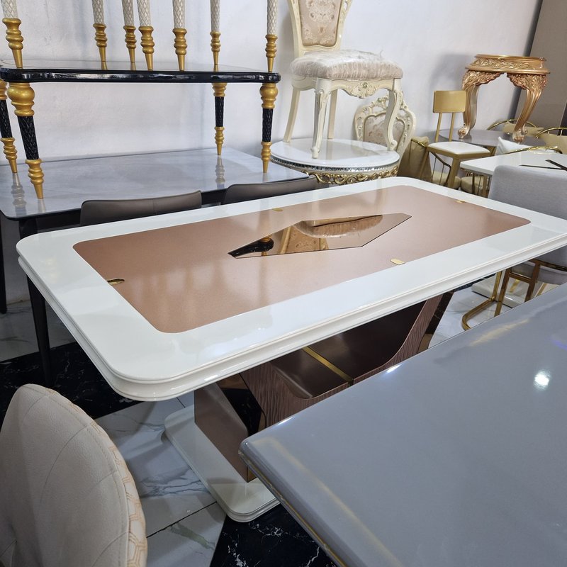 Classic Modern Dining Table for Comfortable Family Dining and Elegant Everyday Living