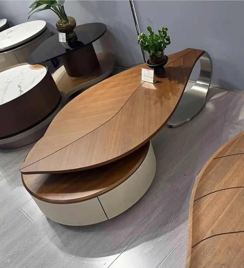 Wave Wood Center Table