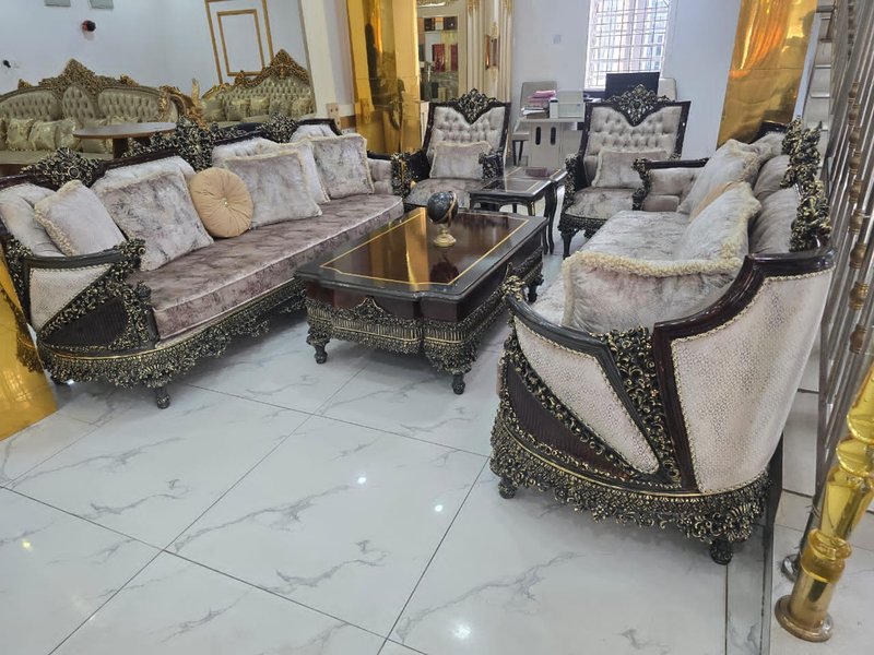 The Grand Monarch Champagne & Gold Sofa Suite