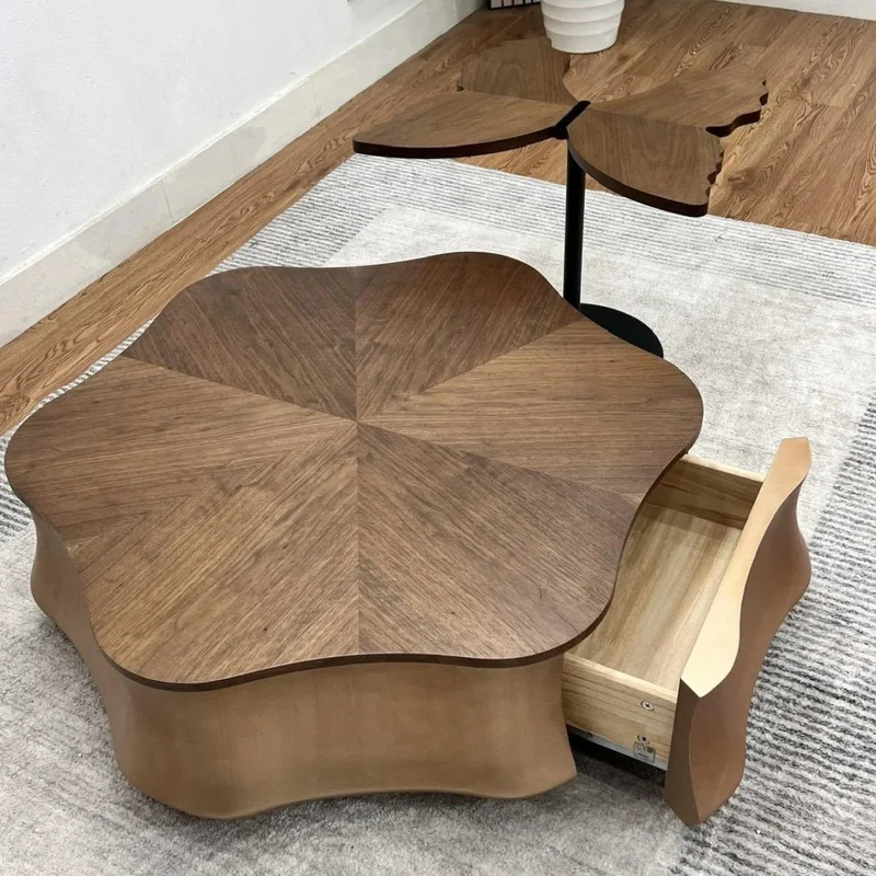 Wooden star center table - Image 4