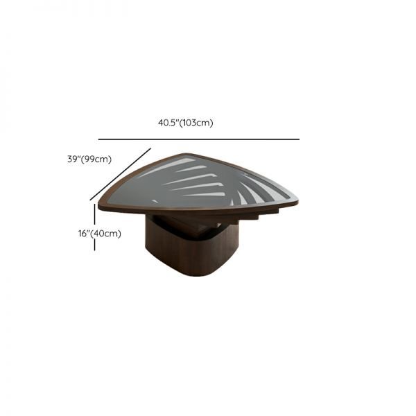 Glass center table wooden - Image 1
