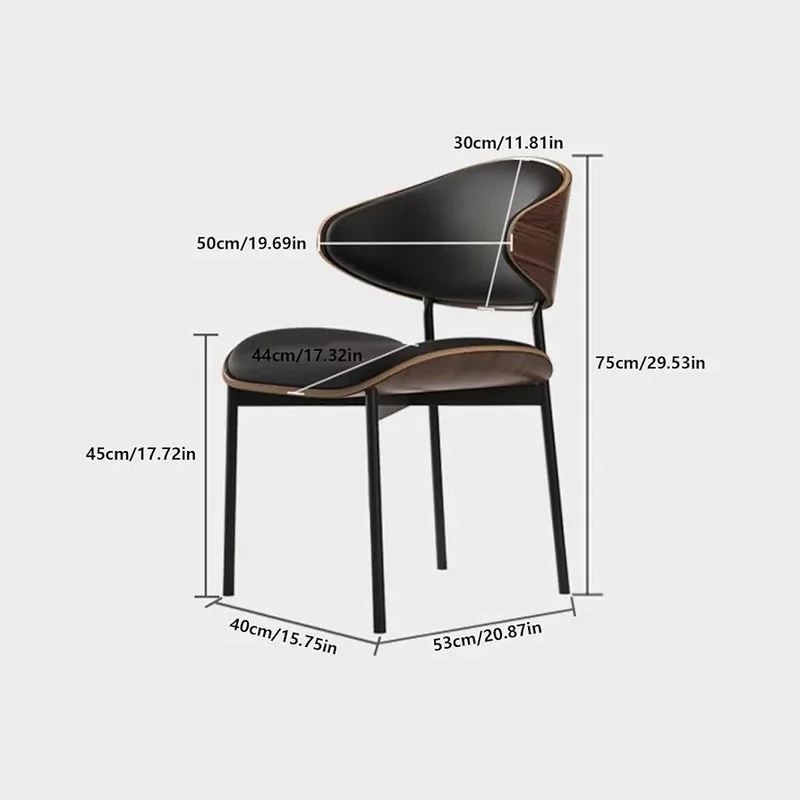 Mid-Century Modern Bentwood & Leatherette Dining Chair - Image 7