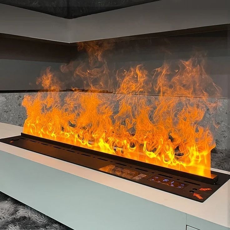 Ignite Modern Linear Water Vapor Electric Fireplace Insert - Image 1