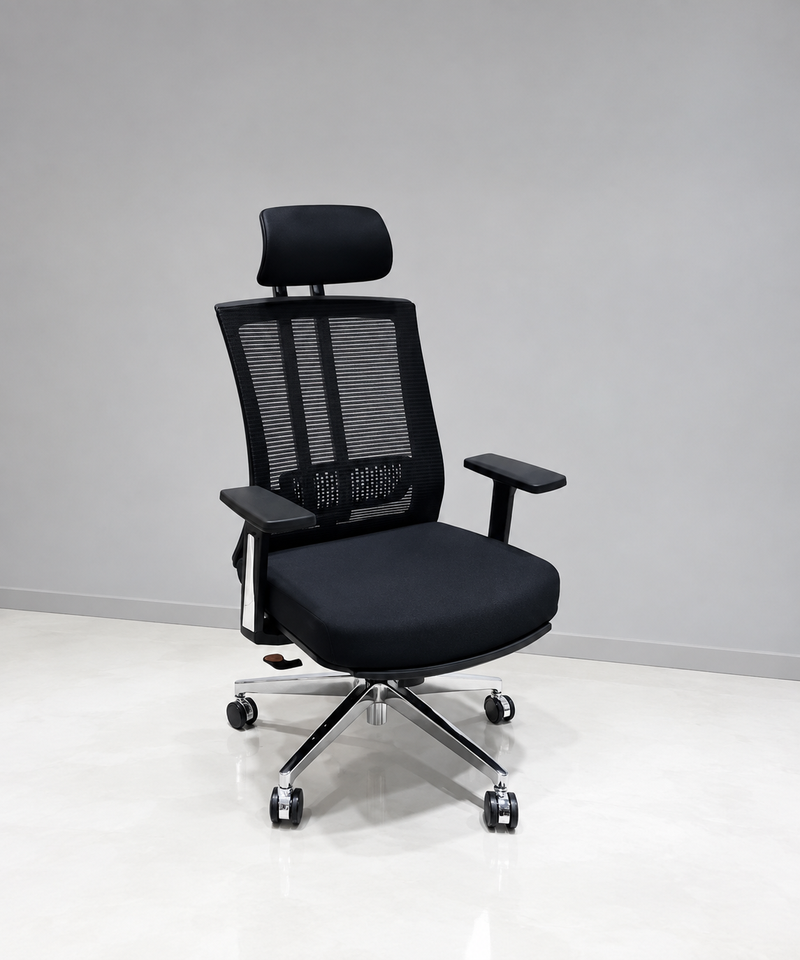 High-Back Ergonomic Executive Mesh Chair - Image 1
