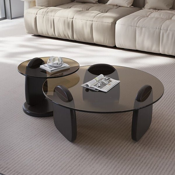 Noir Eclipse Glass Center Table 12mm tampered glass - Image 1