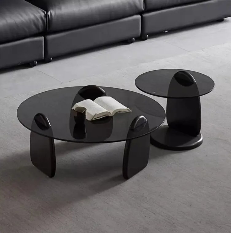 Noir Eclipse Glass Center Table 12mm tampered glass - Image 1