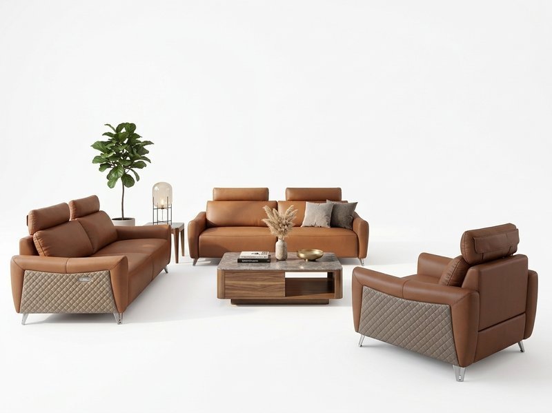 Regalia Lux 6-Seater Reclining Leather Sofa - Image 1