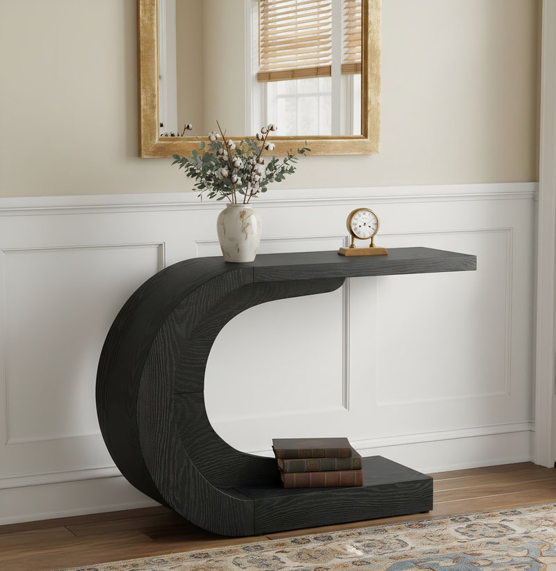 LuxeCurve Modern Console Table - Image 1