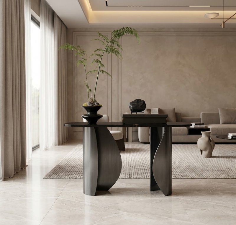 The Aria Sculptural Console Table - Image 1