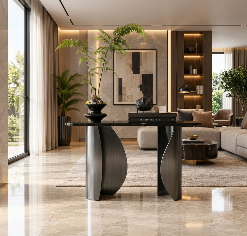 The Aria Sculptural Console Table - Image 1