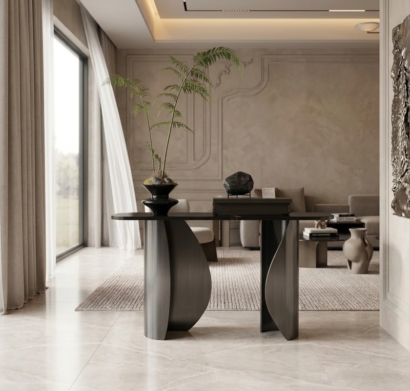The Aria Sculptural Console Table - Image 1