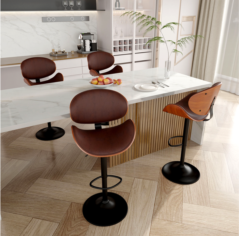 Unique bar chairs swivel - Image 1