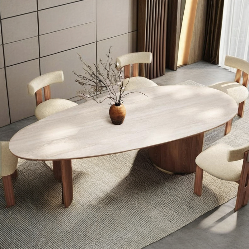 LuxeCurve Oval Dining Set - Image 1