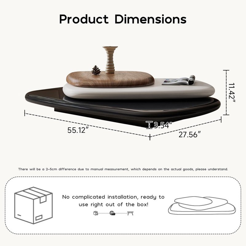 Modern Layered Luxe Coffee magic Table - Image 1