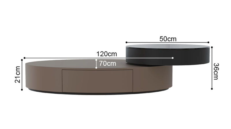 The Eclipse Dual-Tier Center Table - Image 1