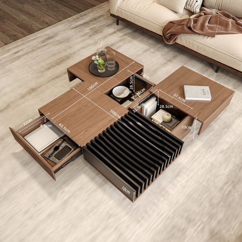 Square Modular Coffee Table - Image 1