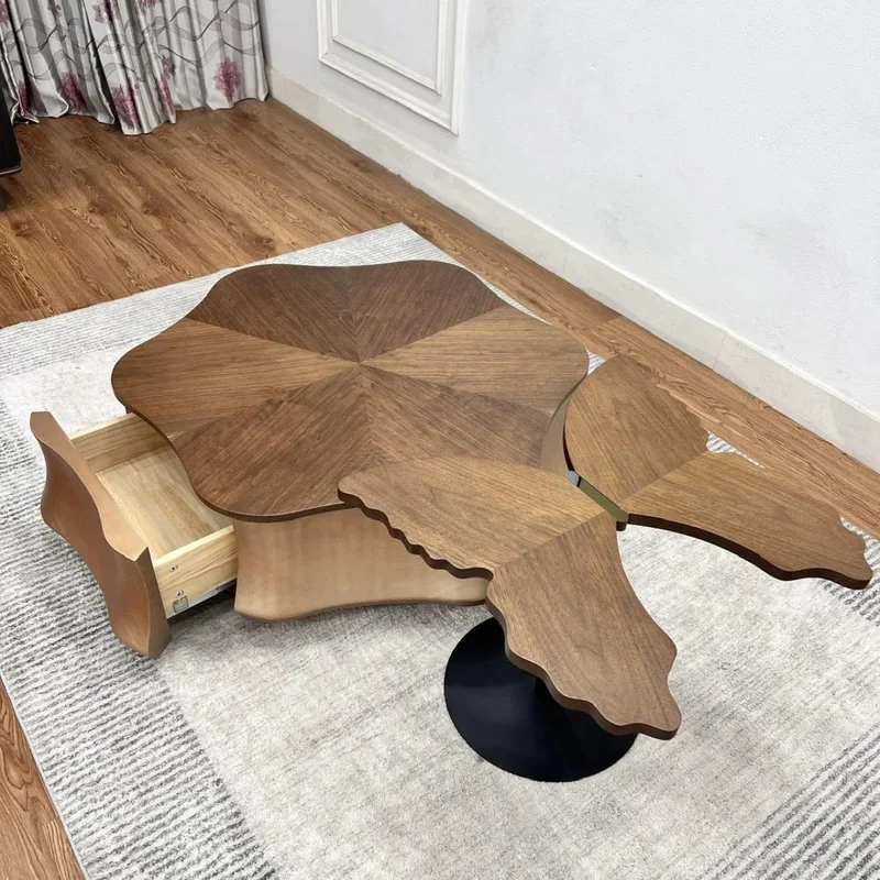 Wooden star center table - Image 3