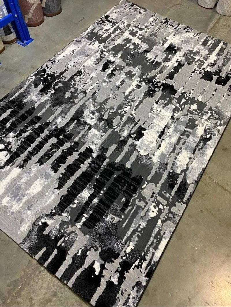 Turkish Modern Abstract & Fluid Line Designer Area Rug Collection7by10 - Image 10