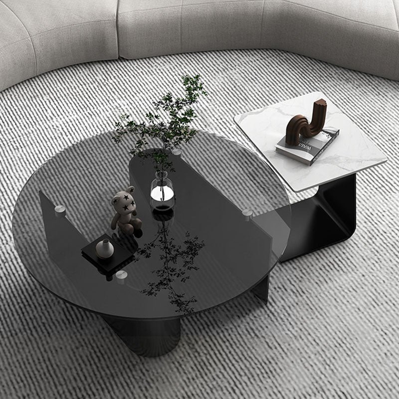 Glass center table with side - Image 4