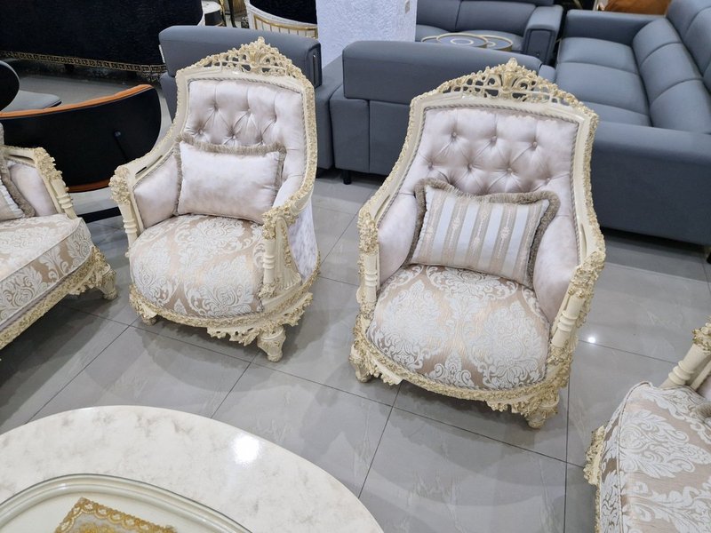 Royal Baroque Complete Home Furniture Collection (Bedroom, Dining & Living Suite) - Image 3