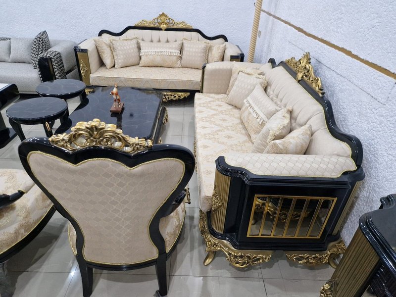 Royal Baroque Complete Grand Home Furniture Suite (Living, Dining & Media Collection) - Image 1