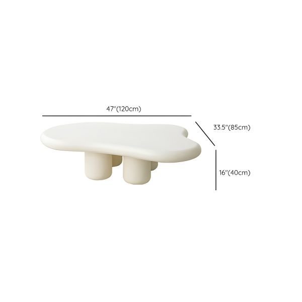 White unique center table - Image 4
