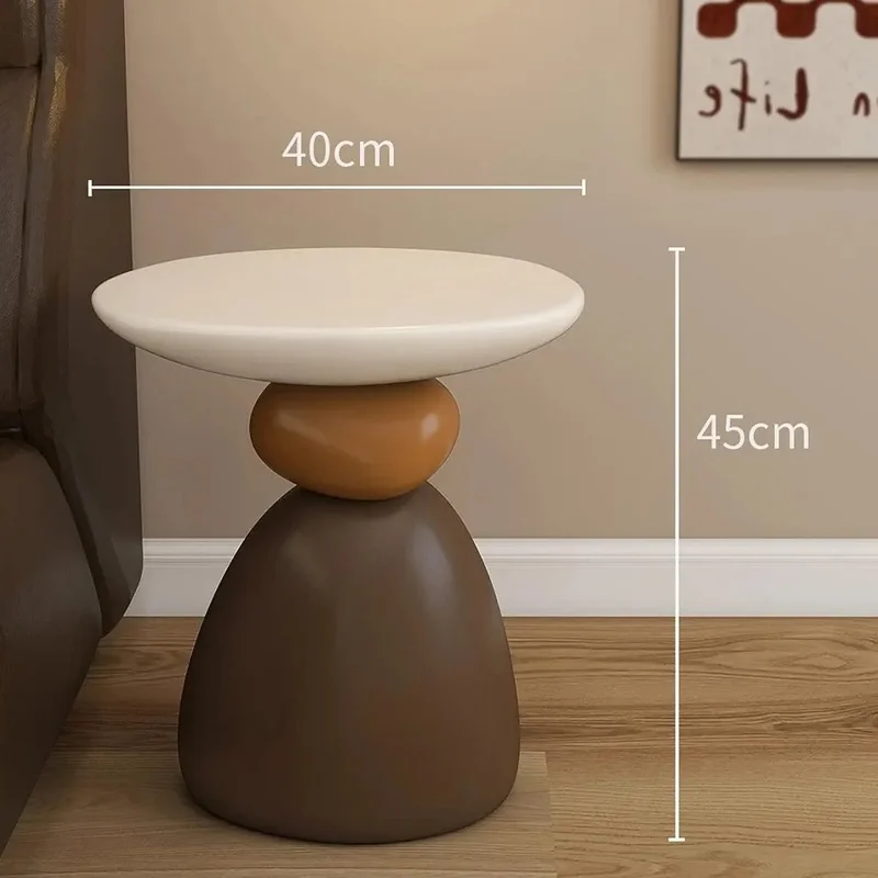 Modern Sculptural Totem Accent Side Table - Image 5