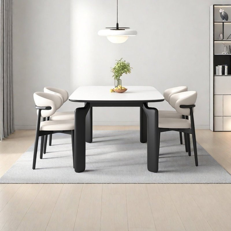 Grand Luxury 6-Seater Dining Table and Chair Set for Modern Family Living - Image 1