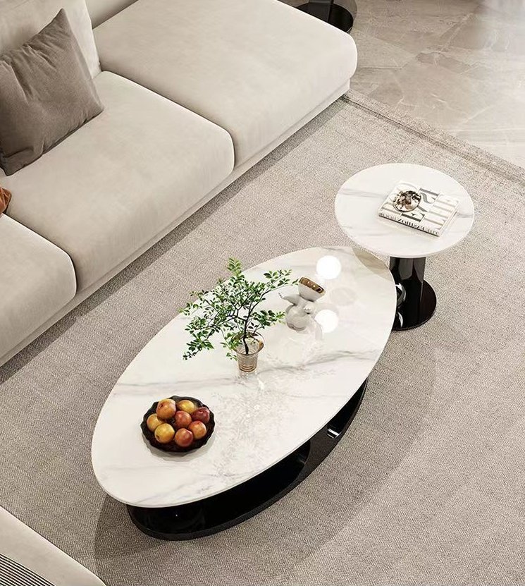 Nordic centre table with side stool. - Image 4