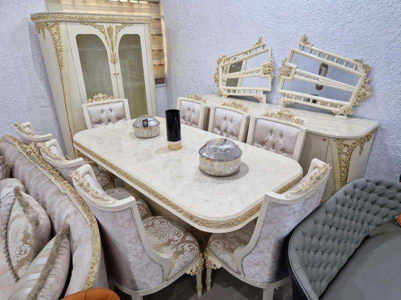 Royal Baroque Complete Home Furniture Collection (Bedroom, Dining & Living Suite) - Image 5