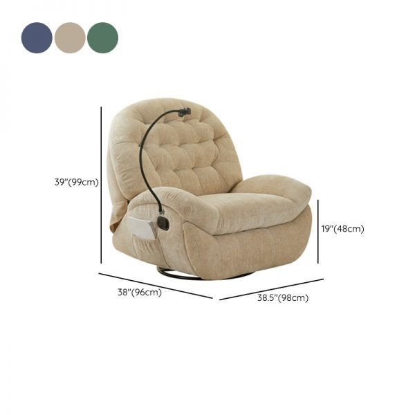 Modern Tufted Power Recliner Accent Chair with Flexible Phone Holder Mount - Image 3