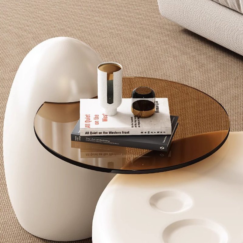 Cream Nordic centre table - Image 3
