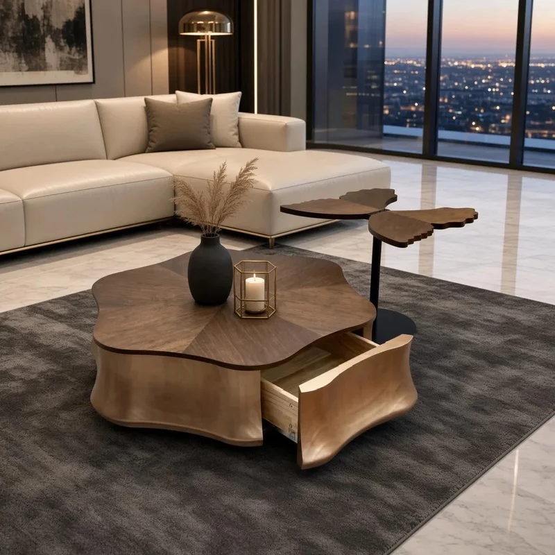 Wooden star center table - Image 1