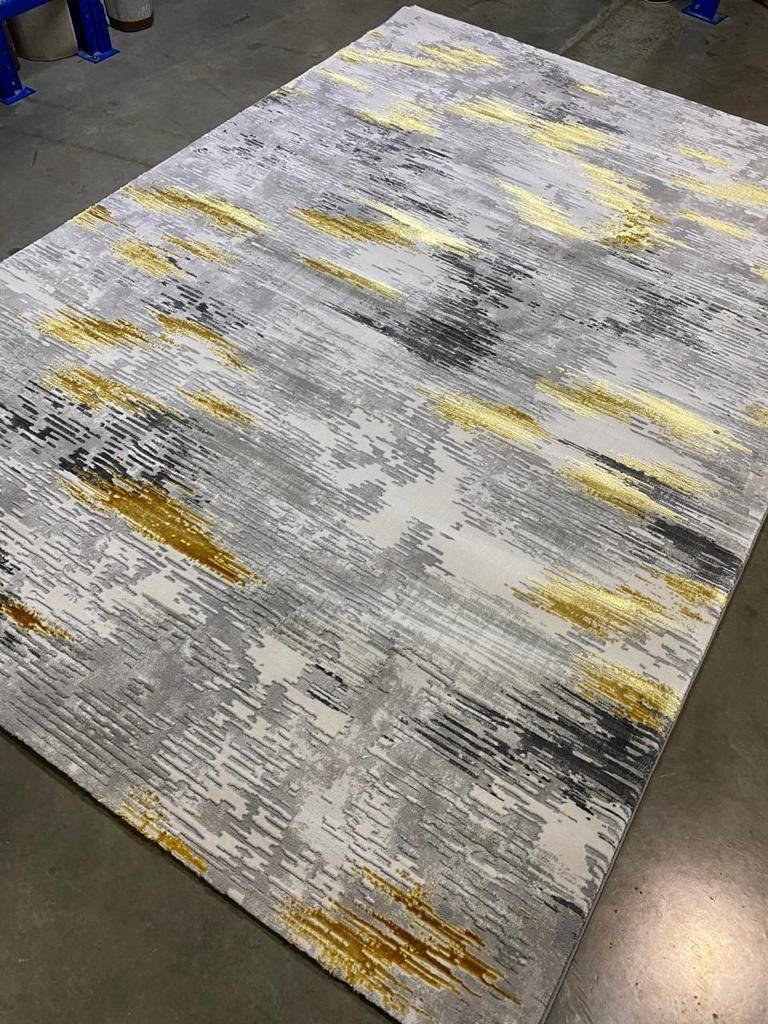 Turkish Modern Abstract & Fluid Line Designer Area Rug Collection7by10 - Image 6