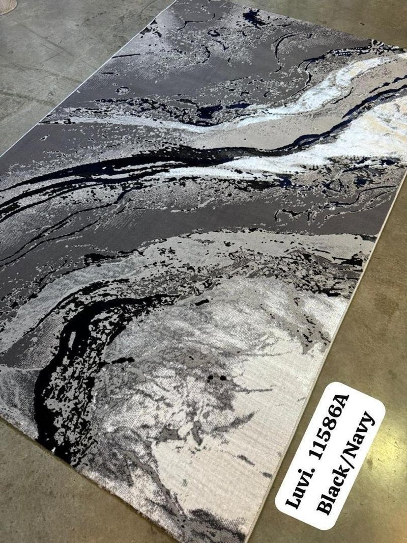 Turkish Modern Abstract & Fluid Line Designer Area Rug Collection7by10 - Image 5
