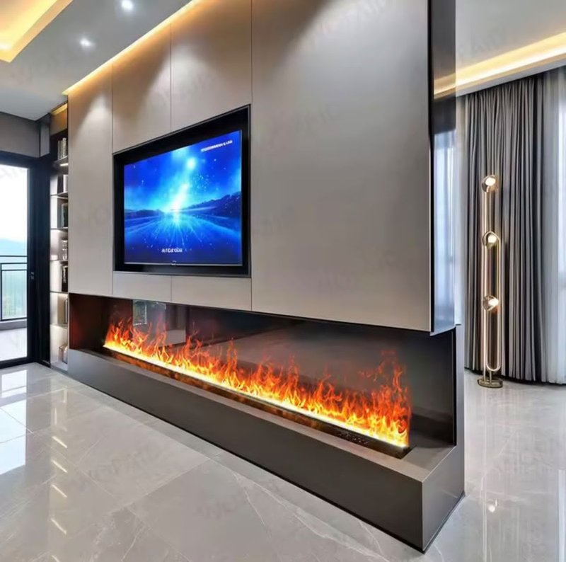 Ignite Modern Linear Water Vapor Electric Fireplace Insert - Image 3